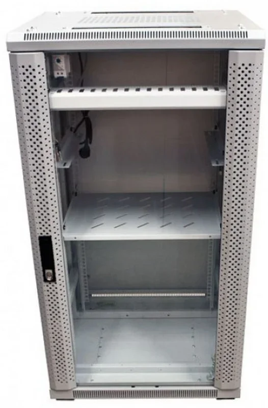 Allnet netzwerkschrank 19″ 22he b600/t 900mm glastür lichtgrau snb-serie
