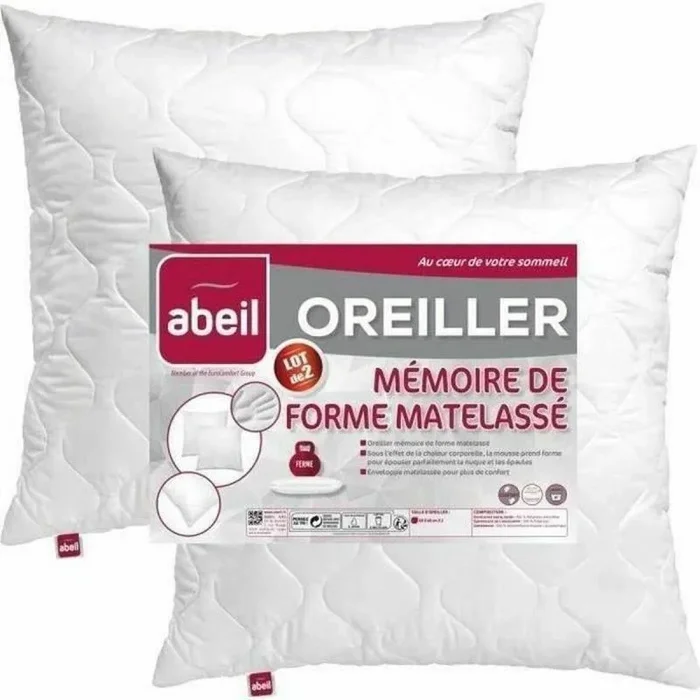 Almohada abeil memory blanco 60 x 60 cm
