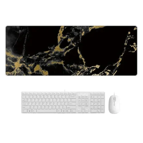 Almohadilla de Ratón de Goma Resistente al Desgaste 300x800x3mm (Mármol de Oro Negro)