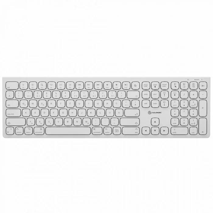 ALOGIC ASKBT3M-DE teclado Hogar / Oficina Bluetooth QWERTZ Alemán Blanco