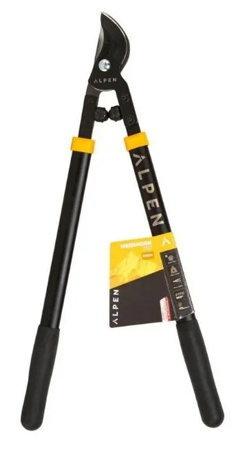 ALPEN Weisshorn 260 – Tijeras de podar de derivación (hoja de acero SK5, diámetro de 35 mm, 600 mm de longitud, mangos de aluminio con amortiguador, revestimiento antiadherente, herramienta de corte