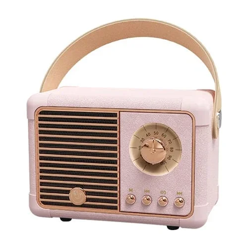 Altavoz Bluetooth Hm11 Más Mini Retro Portable Hifi (Rosa)