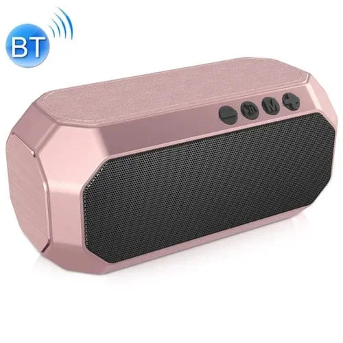 Altavoz Bluetooth Newrixing Nr-4000 TWS Messh Polygon Music Box Concept (Oro Rosa)