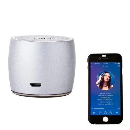 Altavoz Bluetooth portátil Ewa A103 Bomm Box graves pesados subwoofer llamada sonido envolvente (Plateado)