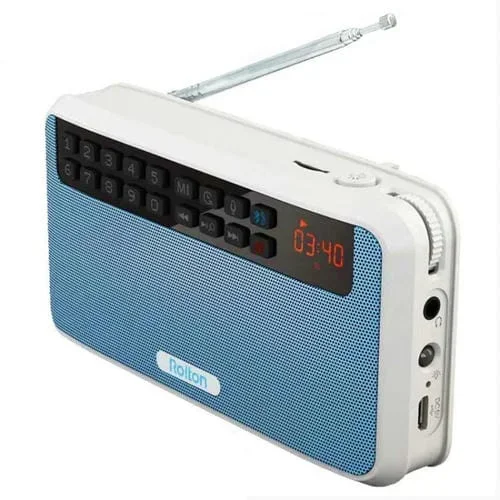 Altavoz Bluetooth Rolton E500 2.1 Canales Micrófono Incorporado Compatible con Radio FM (Azul)