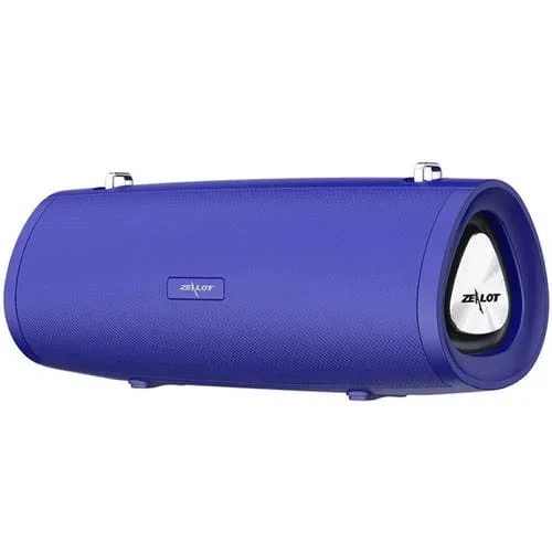 Altavoz Bluetooth Zealot S38 Subwoofer Portátil Micrófono Llamadas Manos Libres Tarjeta TF Aux (Azul)