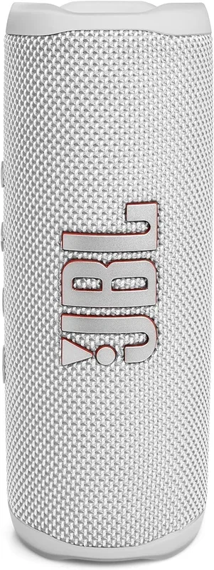 Altavoz Jbl Flip 6 Bluetooth Speaker. Color Blanco (White). Altavoz portátil Flip 6. Altavoz resistente al agua y al polvo IPX67, compatible con JBL PartyBoost, hasta 12h de batería.