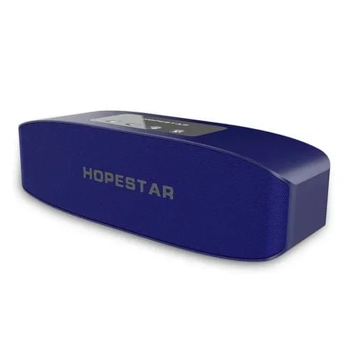 Altavoz portátil Hopestar H11 Mini inalámbrico Bluetooth con micrófono, soporte Aux, llamada manos libres, FM, TF (Azul)
