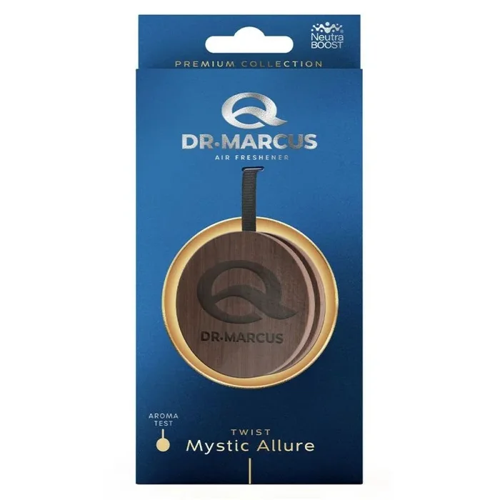 Ambientador para coche dr marcus twist mystic allure madera fragancia colgante