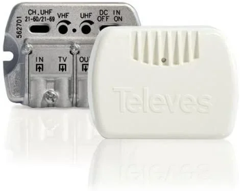 Amplificador TV Interior 2S+TV 22dB NANOKOM NoAlm