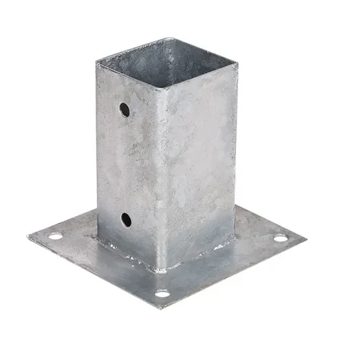 Anclaje metálico cuadrado 7x7cm f50002 faura