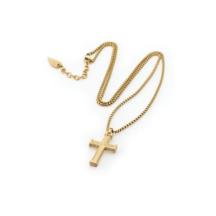 ANJEWELS Collar Colar Corrente com Cruz Spiga Gold AA.C256CG Marca