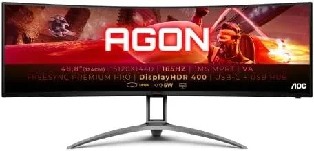 AOC B2 AG493UCX2 pantalla para PC 124 cm (48.8″) 5120 x 1440 Pixeles Quad HD LED Negro