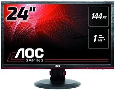 AOC G2460PF – Monitor de 24 FullHD (resolución 1920 x 1080 Pixels, tecnología WLED, Contraste 1000:1, 1 ms, HDMI), Negro