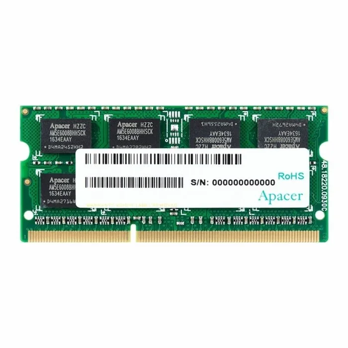 Apacer AS08GFA60CATBGJ módulo de memoria 8 GB 1 x 8 GB DDR3 1600 MHz