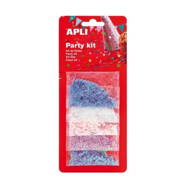 Apli confeti en forma de corazones – ideal para fiestas, bodas y manualidades – color blanco