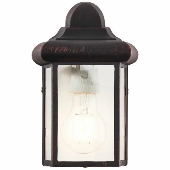 Aplique de pared brilliant newport exterior negro oxidado e27 60 w