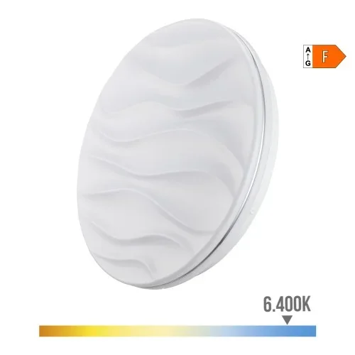 Aplique super led de superficie modelo desert 24 w 2490 lm 6500 k ø38 x 7 cm