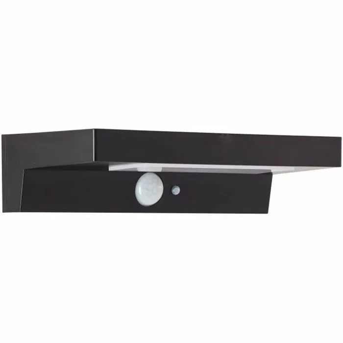 Applique extérieure – BRILLIANT – BARKER – LED et solaire – Détecteur de mouvement – Plastique – 4 W – Noir