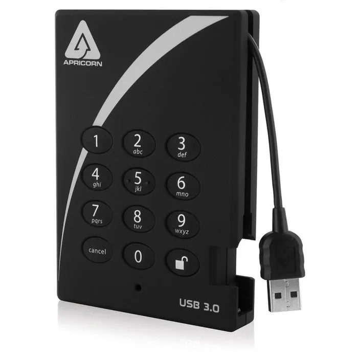 Apricorn Aegis Padlock disco duro externo 2 TB Negro
