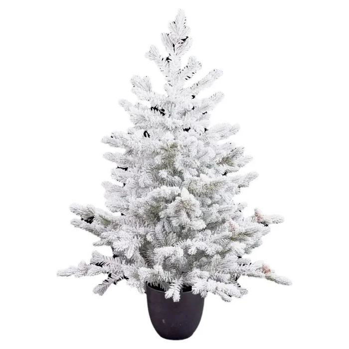 Árbol de Navidad Polietileno Piñas Nevado 40 x 40 x 90 cm – Marca: BigBuy Christmas – EAN: 8445147231184