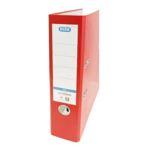 Archivador palanca rado top folio ancho color rojo elba