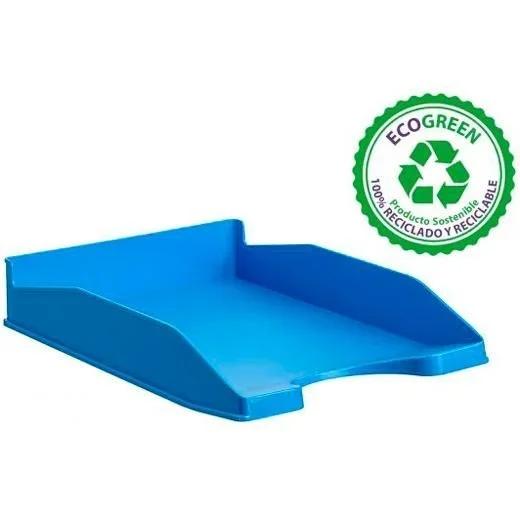 Archivo 2000 742LG – Bandeja apilable organizadora para documentos en formato A4 y folio, color azul mar