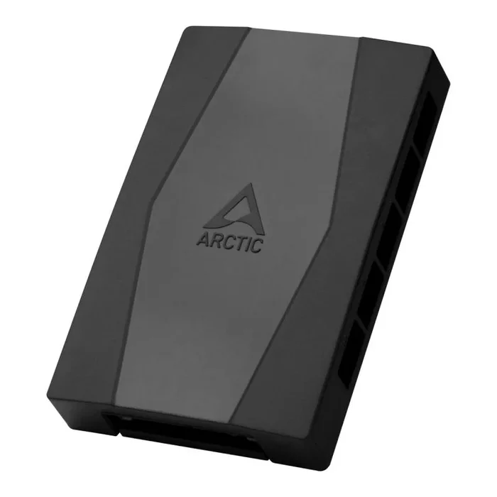 ARCTIC Case Fan Hub – Distribuidor de Ventiladores PWM de 10 Veces con Potencia SATA – Negro