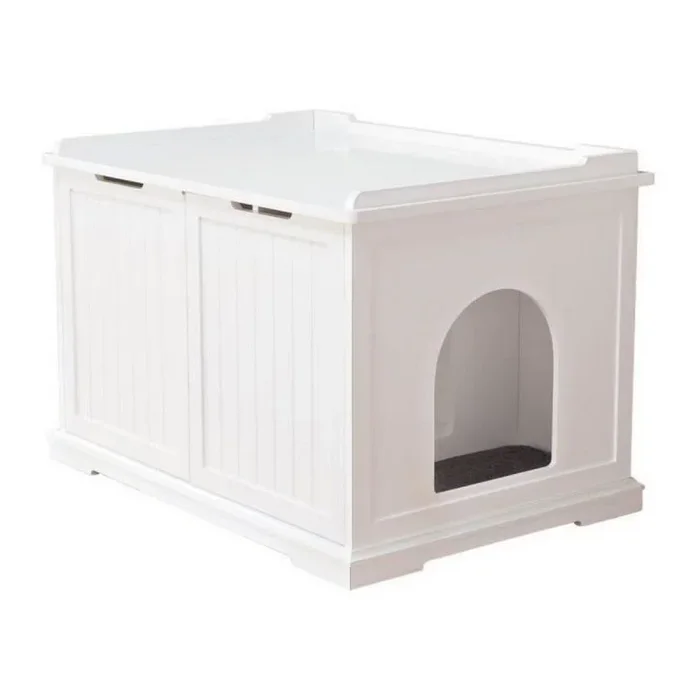 Arenero para gatos trixie blanco madera