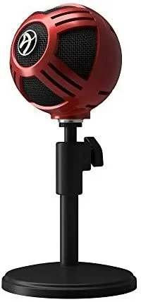 Arozzi Sfera Negro, Rojo Micrófono de superficie para mesa