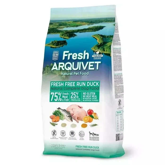 Arquivet fresh duck with ocean fish – semi-moist dog food – 2,5 kg
