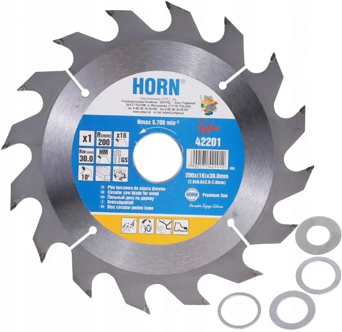 ARTPOL – Hoja de sierra circular de mano 230 x 30,0 mm, madera 40 T