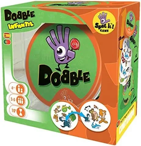 Asmodee| Dobble Kids | Juego de Cartas Infantil de Acción y Reflejos | A Partir de 3 Años | De 2 a 8 Jugadores | 15 Minutos por Partida |En Español