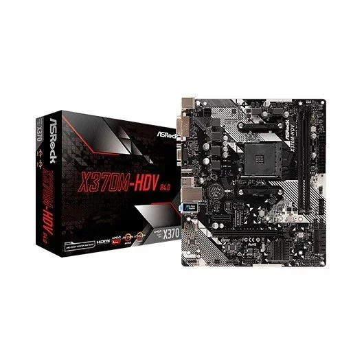 ASRock Placa Base AM4 X370M-HDV R4-0