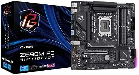 Asrock Z690M PG Riptide/D5 Intel Z690 LGA 1700 micro ATX