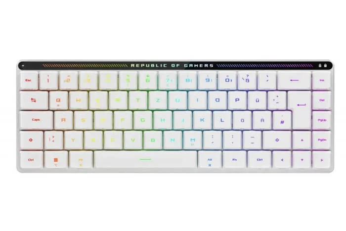 ASUS ROG Falchion RX Low Profile teclado Juego USB + RF Wireless + Bluetooth Blanco