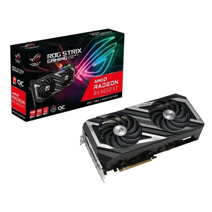 ASUS ROG -STRIX-RX6650XT-O8G-V2-GAMING AMD Radeon RX 6650 XT 8 GB GDDR6