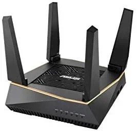 ASUS RT-AX92U – Router Gaming Wi-Fi 6 AX6100 Tri-Banda Gigabit (OFDMA, MU-MIMO, Triple VLAN, Modo Punto de Acceso, AiProtection Pro con Trend Micro, Adaptive QoS, soporta Ai Mesh WiFi), Negro