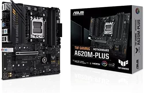 ASUS TUF GAMING A620M-PLUS AMD A620 Zócalo AM5 micro ATX