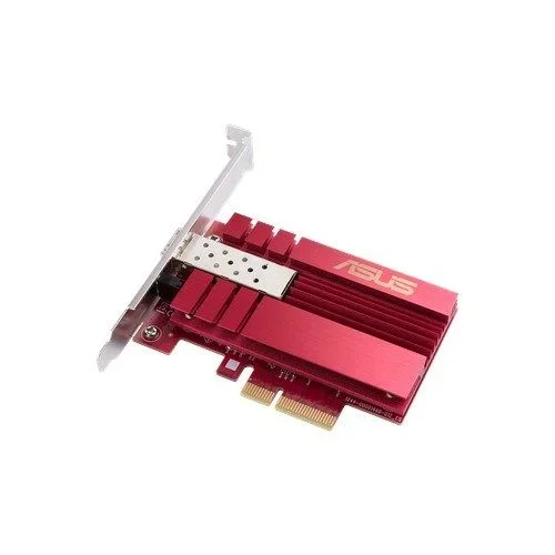 Asus XG-C100F – Tarjeta de Red PCIe 10 gigabit con Puerto SFP+ (Soporte Perfil bajo, QOS, Conexiones DAC)