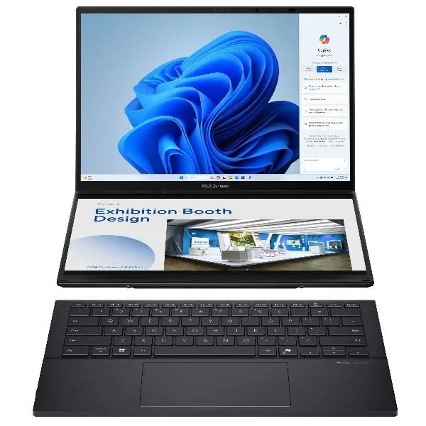 ASUS Zenbook Duo (2024), 14 pulgadas OLED 3K 120Hz, Intel Core Ultra 9 285H 2,9 GHz, 32 GB RAM DDR5, 1TB SSD NVMe PCIe, Intel Arc Graphics, Win 11 Pro, Wi-Fi 7, Bluetooth 5.4