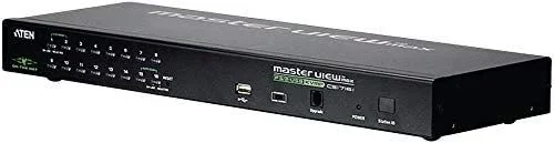 ATEN Switch KVM por IP VGA PS/2-USB de 16 puertos con acceso compartido desde consolas local/remota