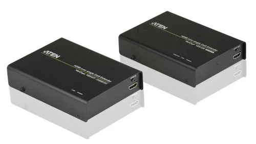 Aten ve812r extensor audio/video repetidor de señales av negro