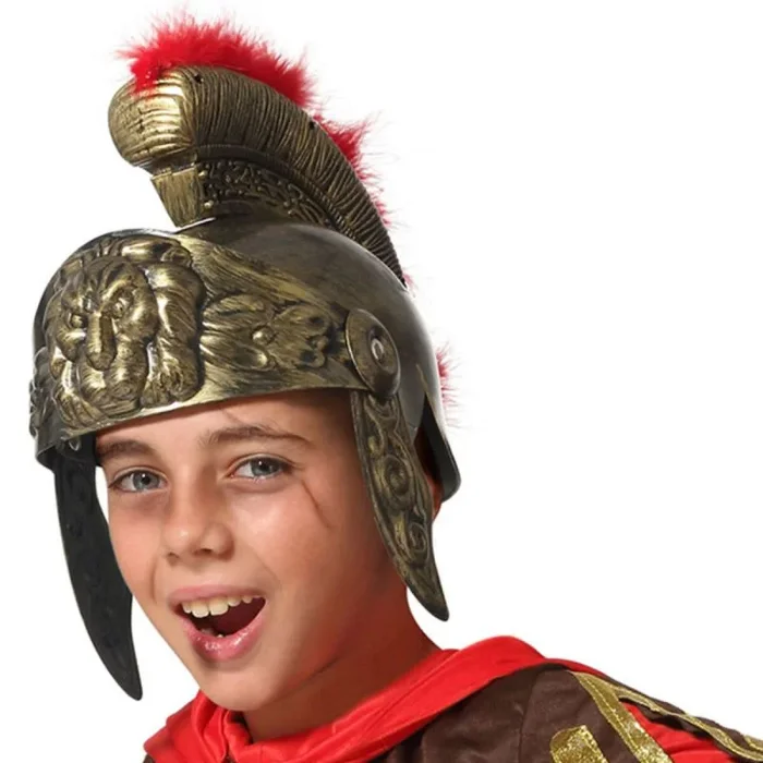 ATOSA casco romano dorado para niño con detalle histórico