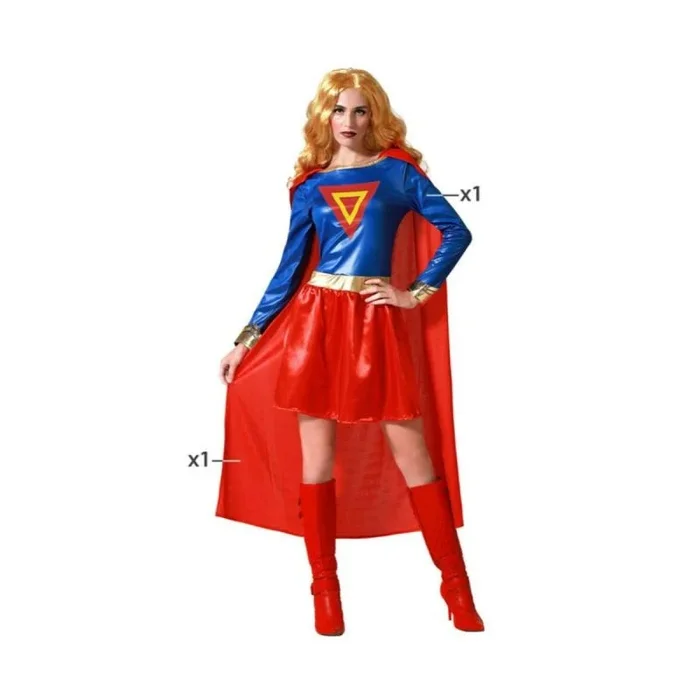 Atosa disfraz heroe comic azul adulto fantástico XS