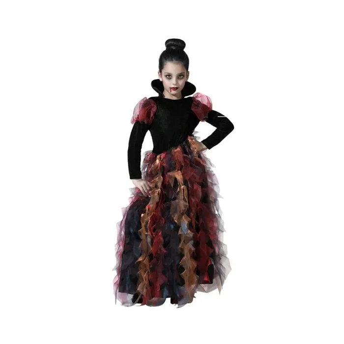 Atosa disfraz vampiresa vestido largo niña infantil 3 a 4 años