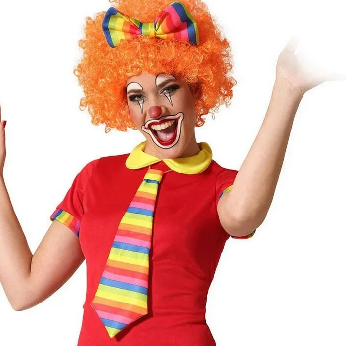 ATOSA set de payaso corbata pajarita multicolor
