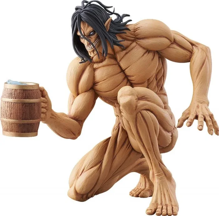 Attack on titan estatua pvc pop up parade eren yeager: attack titan worldwide after party ver. 15 cm