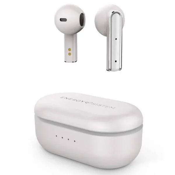 Auricular bluetooth energy sistem style 4 true wireless cream esmart connect y voice assistant, caja de carga,