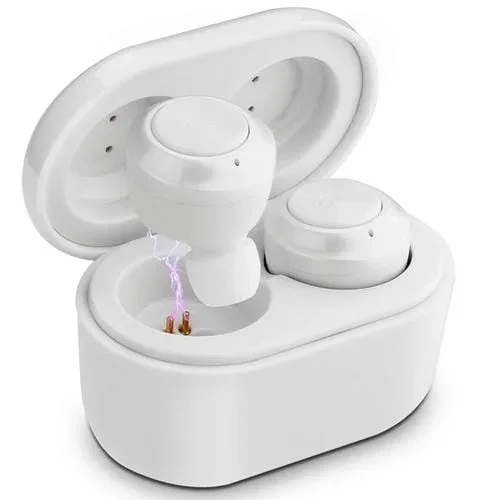 Auricular Inalámbrico Bth-A6 Bluetooth 5.0 con Caja De Carga Magnética (Blanco)
